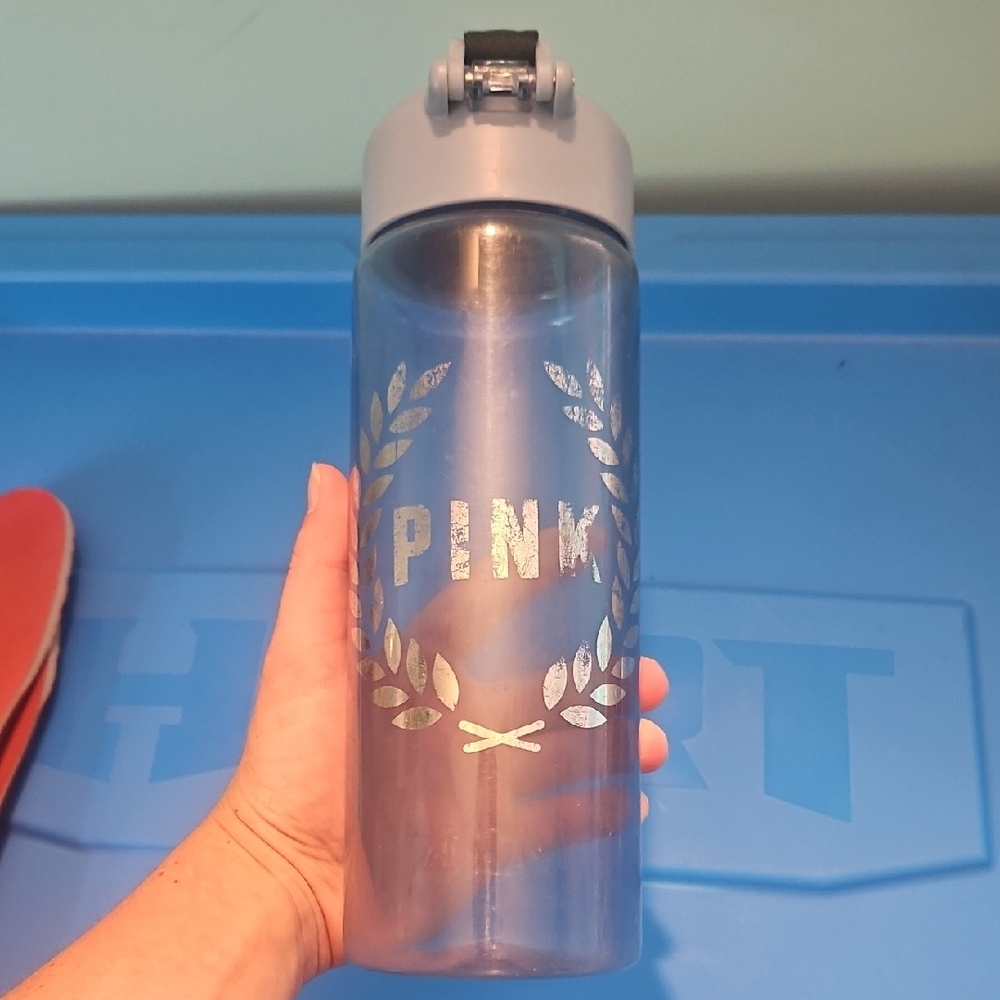 PINK Victoria's Secret Water Bottle - Gray